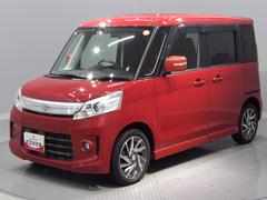 スペーシアカスタムＴＳターボ　４ＷＤ　両側パワースライドドア　社外ナビ　社外エンジンスターター付き