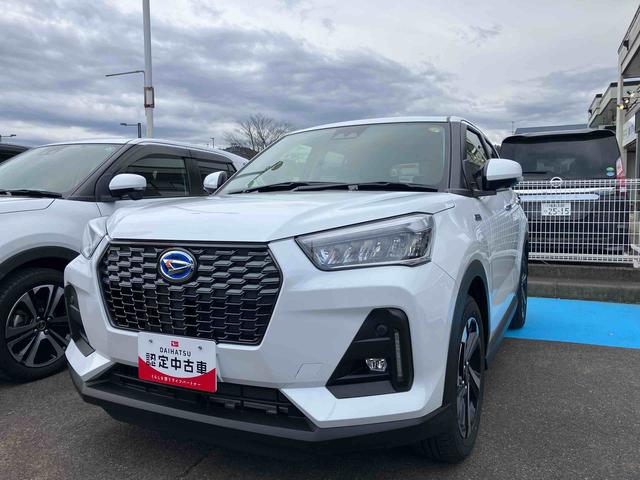 ロッキープレミアムG HEV スマートアシスト搭載2WD CVT 1200cc ハイブリッド 衝突被害軽減ブレーキ 横滑り防止装置 ABS サイドエアバッグ プッシュボタンスタート クルーズコントロール ディスプレイオーディオ 全方位モニター(福島県)の中古車