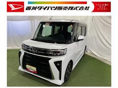 タントカスタムＸ認定中古車　ＣＶＴ　９インチディスプレイオーディオ　バックカメラ　キーフリーシステム　オートエアコン　助手席側ピラーレス　両側パワースライドドア