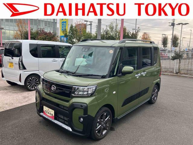 タントファンクロスターボ　７インチ純正ナビゲーション搭載！！保証　新車保証・まごころ保証　１年間走行距離無制限付き　走行距離２，９４７ｋｍ　７インチ純正ナビゲーション　前後ドライブレコーダー　バックモニター　ＥＴＣ　１５インチアルミホイル　両側電動スライドドア（東京都）の中古車