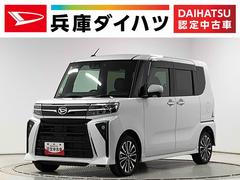 タントカスタムＲＳ　ターボ　４ＷＤ　ワンオーナー　ナビＴＶ　ＥＴＣ１年保証　４ＷＤ　ワンオーナー　ナビＴＶ　ドラレコ　ＥＴＣ　バックカメラ　両側電動スライドドア　前後コーナーセンサー　前席シートヒーター　ＵＳＢ接続　Ｂｌｕｅｔｏｏｔｈ　１５インチ純正アルミホイール