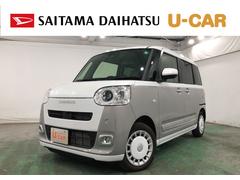 ムーヴキャンバスストライプスＧ　走行３０１３キロ／クリアランスソナー一年保証・走行距離無制限　走行３０１３キロ　サイドエアバック　クリアランスソナー　オートマチックハイビーム　オートライト　ＬＥＤヘッドライト　ベンチシート　シートヒーター　両側電動スライドドア