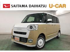 ムーヴキャンバスストライプスＧ　走行３３７９キロ／クリアランスソナー一年保証・走行距離無制限　走行３３７９キロ　サイドエアバック　クリアランスソナー　オートマチックハイビーム　オートライト　ＬＥＤヘッドライト　ベンチシート　シートヒーター　両側電動スライドドア