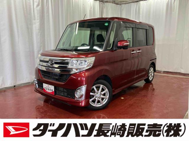 タントカスタムX スマートセレクションSA下取車 衝突被害軽減システム 両側スライド片側電動ドア 電動格納ミラー スマートキー アイドリングストップ ABS LEDヘッドランプ オートライト ベンチシート 運転席エアバック 助手席エアバック(長崎県)の中古車