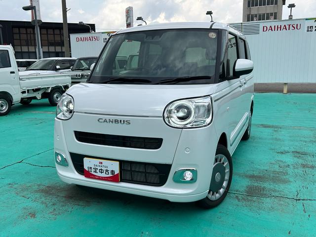 ムーヴキャンバスセオリーG次世代スマートアシスト、バックカメラ、純正CDチューナー、オートエアコン、LEDオートライト、電動パーキングブレーキ、シートヒーター、LEDフォグランプ、両側電動スライドドア、電動格納ドアミラー(石川県)の中古車