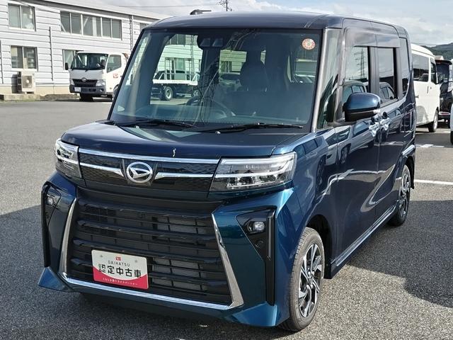 タントカスタムXLEDヘッドライト/フォグランプ コーナーセンサー 運転席/助手席シートヒーター 両側パワ−スライドドア 禁煙車 記録簿 認定中古車 レーンアシスト 衝突回避支援システム搭載車(島根県)の中古車