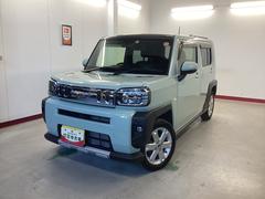 タフトＧ　クロムベンチャー衝突被害軽減ブレーキ　横滑り防止装置　４ＷＤ　オートハイビーム　アイドリングストップ　ステアリングスイッチ　オートライト　キーフリーシステム　モニター付きオーディオ　パノラマカメラ　マット　バイザー