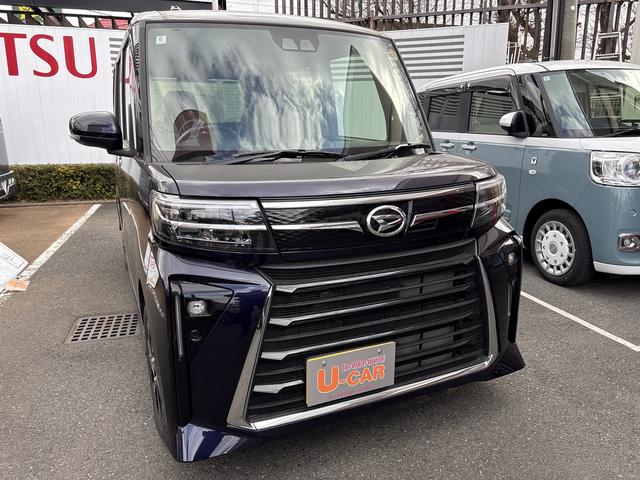 タントカスタムＸ　ＬＥＤヘッドランプ／両側電動スライドドア１年保証距離無制限　サイドエアバッグ　ＬＥＤヘッドランプ　アイドリングストップ　シートヒーター　両側電動スライドドア　プッシュボタンスタート　オート格納式ドアミラー　電動パーキングブレーキ　キーフリー（埼玉県）の中古車