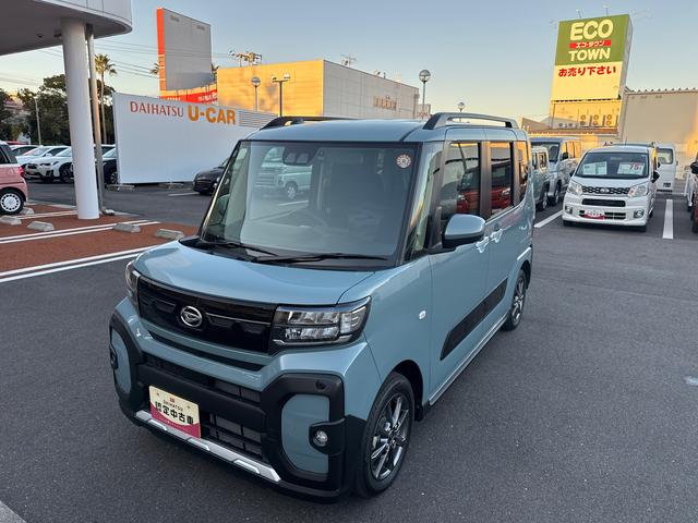 タントファンクロスインパネシフト プッシュスタートスイッチ 電子カードキー 電動パーキングブレーキ カーナビ ドラレコ 衝突軽減システム 両側オートドア レーンキープアシスト ABS アルミホイール(鹿児島県)の中古車