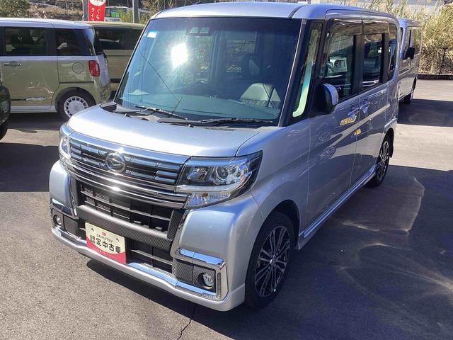 タントカスタムＲＳ　トップエディションＳＡIIIターボモデル　インパネシフト　プッシュスタートスイッチ　電子カードキー　アルミホイール　ＡＢＳ　プリクラッシュセーフティー（鹿児島県）の中古車