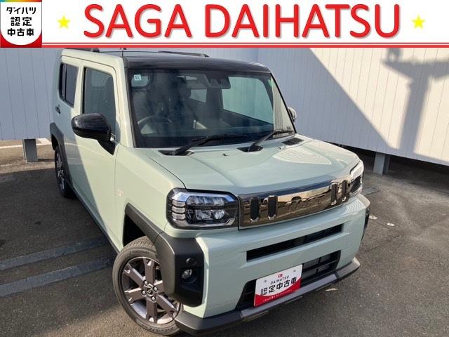 タフトG ダーククロムベンチャーコーナーセンサー・プッシュボタンスタート・ステアリングスイッチ・オートエアコン・キーフリーシステム・アルミホイール・シートヒーター・パワーウィンドウ(佐賀県)の中古車