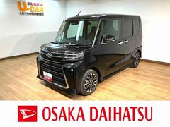 タントカスタムＲＳ　Ｒ６年式／２５年ナビ／Ｂカメラ／走行１４ｋｍターボ　スマートアシスト　バックカメラ　両側リヤパワースライドドア　プッシュボタンエンジンスタート　シートヒーター　ＬＥＤヘッドライト　アルミホイール　オートエアコン　オートライト　ＡＢＳ