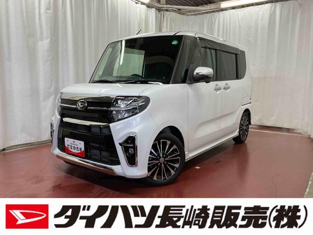 タントカスタムＲＳセレクション下取車　ターボ　ナビ　パノラマモニター　ドライブレコーダー　衝突被害軽減システム　レーンキープアシスト　ＥＴＣ　アダプティブクルーズコントロール　シートヒーター　両側電動スライドドア（長崎県）の中古車