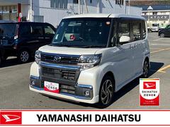 タントカスタムＲＳ　トップエディションＶＳ　ＳＡＩＩＩ　純正ナビ１オーナー　レーンアシスト　オートハイビーム　記録簿　タ−ボ　キーフリー　スマートキー　アルミ　エアバッグ　ＡＢＳ　被害軽減ブレーキ　両電動スライドドアオートエアコン　パワーウィンドウ