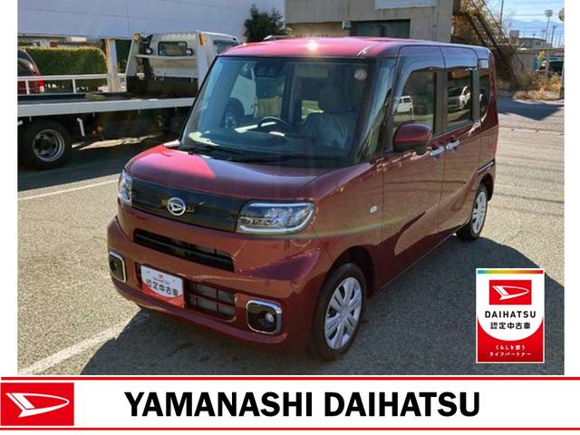 タントＸリミテッド　４ＷＤ　ディスプレイオーディオ　パノラマスマートアシスト・ＬＥＤヘッドライト・プッシュボタンスタート・オートエアコン・左側パワースライドドア・電動パーキングブレーキ・ＵＳＢソケット・運転席助手席シートヒーター（山梨県）の中古車