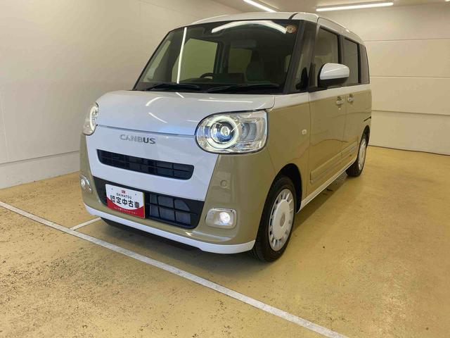 ムーヴキャンバスストライプスＧまごころ保証１年付き　記録簿　取扱説明書　両側電動スライドドア　オートマチックハイビーム　衝突被害軽減システム　スマートキー　レーンアシスト　禁煙車　ワンオーナー　エアバッグ　エアコン　ＡＢＳ（静岡県）の中古車