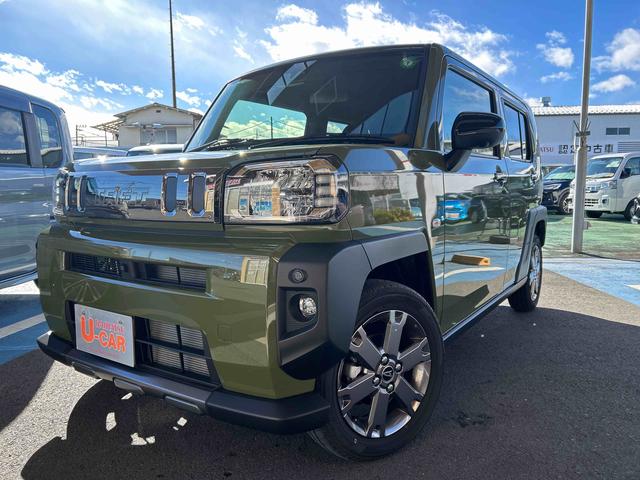 タフトGターボ クロムベンチャー 当店デモカーアップ 純正ナビ走行1591キロ 一年保証・走行距離無制限 ブルートゥース パノラマモニター クリアランスソナー オートライト LEDヘッドライト シートヒーター(埼玉県)の中古車