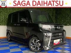 タントカスタムＸ両側電動スライドドア・プッシュボタンスタート・ステアリングスイッチ・オートエアコン・キーフリーシステム・シートヒーター・バックカメラ対応・パワーウィンドウ