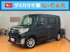 タントカスタムＸフルセグナビ　左側電動スライドドア　横滑り防止装置　アイドリングストップ　プッシュエンジンスタート　キーフリーシステム　バニティーミラー付き左右サンバイザー　運転席シートバックポケット