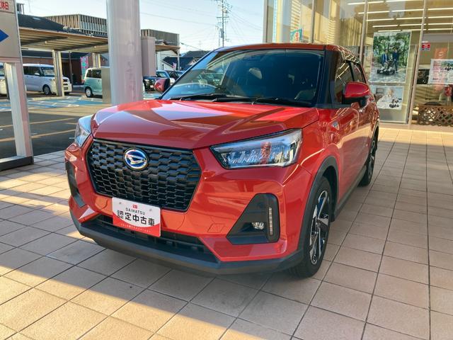 ロッキープレミアムG HEV17インチアルミホイール UVIRカット遮音ガラス フルLEDヘッドランプ キーフリーシステム 革巻きステアリングホイール 本革シフトノブ アクティブマルチインフォメーションメーター(静岡県)の中古車