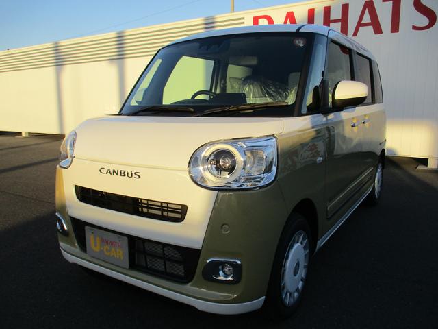 ムーヴキャンバスストライプスＧＲ７年式　届出済み未使用車　キーフリー　６ｋｍ（福岡県）の中古車