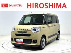 ムーヴキャンバスセオリーＧＬＥＤオートライト・フォグランプ　電動パーキングブレーキ　プッシュボタンスタート　セキュリティアラーム　バックカメラ　両側パワースライドドアウエルカムオープン機能　オート電動格納式ドアミラー