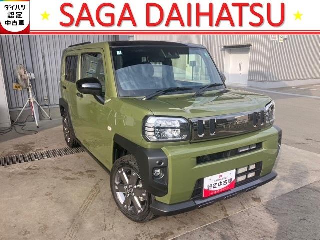 タフトG ダーククロムベンチャーコーナーセンサー・プッシュボタンスタート・ステアリングスイッチ・オートエアコン・キーフリーシステム・アルミホイール・シートヒーター・パワーウィンドウ(佐賀県)の中古車