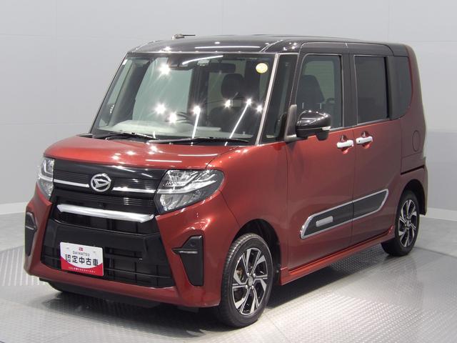 タントカスタムＸ４ＷＤ　全周囲モニター　ディスプレイオーディオ　運転席ロングスライド、スマートアシスト、フルＬＥＤ、両側電動スライドドア、ＴＦＴディスプレイ、１４インチアルミ、キーフリーシステム、格納式サンシェード（岩手県）の中古車