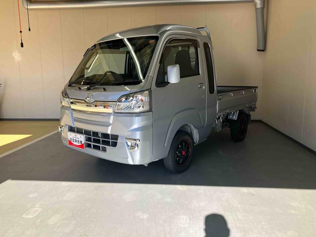 ハイゼットトラックジャンボＳＡIIIｔ／４ＷＤ／４ＡＴ／ＣＤ／キーレス／作業灯４ＷＤ　４ＡＴ　ＣＤ　マニュアルエアコン　キーレスエントリー　パワステ　パワーウィンドウ　ゲートプロテクター　荷台マット　テールゲートチェーン　アルミホイール　バイザー　ハイルーフ　作業灯（三重県）の中古車