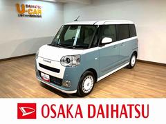 ムーヴキャンバスストライプスＧターボ　Ｒ７年式／２５年モデルナビ／Ｂカメラ走行無制限１年保証　両側電動スライドドア　アダプティブクルーズコントロール　前後コーナーセンサー　前席シートヒーター　ホッとカップホルダー　オートマチックハイビーム　ＬＥＤヘッドライト　スマートキー