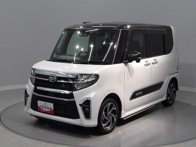 タントカスタムＲＳスタイルセレクション４ＷＤターボ　追従式ＡＣＣ　ＬＫＣ　左右両側パワースライドドア　ＡＤＢ　１５インチ専用アルミ　ダークメッキ加飾　ＬＥＤフォグ　運転席助手席シートヒーター　本革巻ステアリング　電子パーキング（岩手県）の中古車