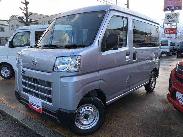 ハイゼットカーゴＤＸ　４ＷＤ　走行距離５６１４ｋｍ・ＡＭ／ＦＭラジオ４ＷＤ　スマートアシスト　ＡＭ／ＦＭラジオ　キーレスエントリー　スチールホイール　コーナーセンサー　マニュアルエアコン　オートライト（山形県）の中古車