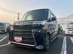 タントカスタムＸインパネシフト　プッシュスタートスイッチ　電子カードキー　電動パーキングブレーキ　衝突軽減ブレーキ　車線逸脱防止　アルミホイール　ＡＢＳ　両側パワースライドドア