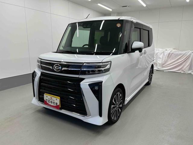 タントカスタムＲＳ衝突被害軽減ブレーキ　横滑り防止装置　オートハイビーム　アイドリングストップ　ステアリングスイッチ　オートライト　キーフリー　オートエアコン　ナビ　ドラレコ　パノラマカメラ　ＥＴＣ　マット　バイザー（岐阜県）の中古車