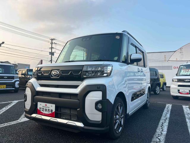 タントファンクロスインパネシフト　プッシュスタートスイッチ　電子カードキー　電動パーキングブレーキ　衝突軽減システム　両側オートドア　レーンキープアシスト　ＡＢＳ　アルミホイール　フォグランプ（鹿児島県）の中古車