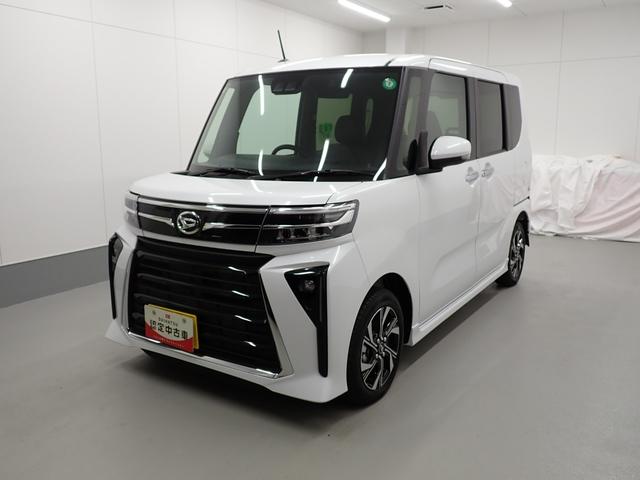 タントカスタムＸ衝突被害軽減ブレーキ　横滑り防止装置　オートハイビーム　アイドリングストップ　ステアリングスイッチ　オートライト　キーフリーシステム　オートエアコン　ディスプレイオーディオ　バックカメラ（岐阜県）の中古車