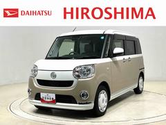 ムーヴキャンバスＸメイクアップリミテッド　ＳＡＩＩＩ　ナビ　パノラマモニタードラレコ　ハロゲンライト　ＬＥＤフォグランプ　置き楽ボックス　オートライト　プッシュボタンスタート　セキュリティアラーム　パノラマモニター対応カメラ　両側パワースライドドア