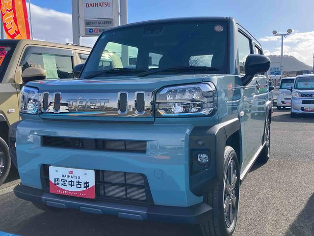 タフトＧ　ダーククロムベンチャー　ｅｃｏＩＤＬＥ非装着車２ＷＤ　ＣＶＴ　６６０ｃｃ　衝突被害軽減ブレーキ　横滑り防止装置　ＡＢＳ　サイドエアバッグ　プッシュボタンスタート　ディスプレイオーディオ　バックモニター　クルーズコントロール　スカイフィールトップ（福島県）の中古車