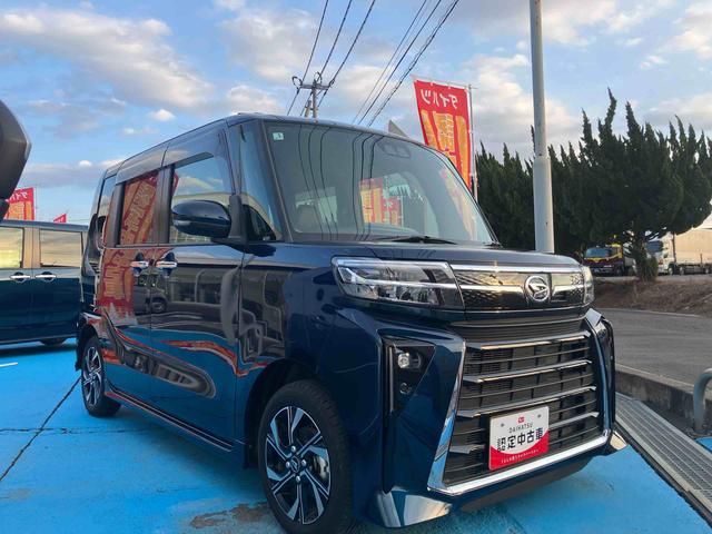 タントカスタムＸ２ＷＤ　ＣＶＴ　６６０ｃｃ　両側電動スライドドア　衝突被害軽減ブレーキ　横滑り防止装置　ＡＢＳ　　サイドエアバッグ　アイドリングストップ　プッシュボタンスタート　前席シートヒーター（福島県）の中古車