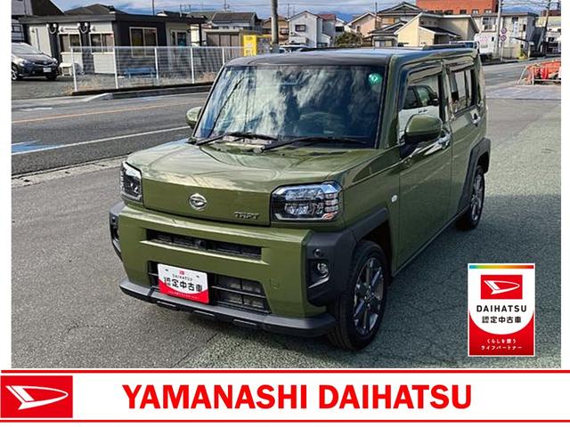 タフトＧターボ　４ＷＤ　純正ナビ　パノラマモニタースマートアシスト・１５インチアルミ・Ｄ−ＣＶＴターボエンジン・ＬＥＤヘッドランプ・ＬＥＤフォグ・電動パーキング・運転席助手席シートヒーター・ＵＳＢソケット（山梨県）の中古車