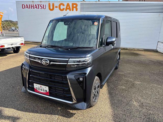 タントカスタムＸインパネシフト　プッシュスタートスイッチ　電子カードキー　電動パーキングブレーキ　衝突軽減ブレーキ　車線逸脱防止　アルミホイール　両側パワースライドドア　ＡＢＳ（鹿児島県）の中古車