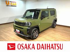 タフトＧターボ　ダーククロムベンチャー／Ｂカメラ対応車／クルコンＲ７年式／走行４Ｋｍ／バックカメラ対応車／ステアリングスイッチ／クルーズコントロール／前席シートヒーター／電動パーキングブレーキ／ＬＥＤヘッドライト・フォグランプ／アルミ／オートエアコン／キーフリー