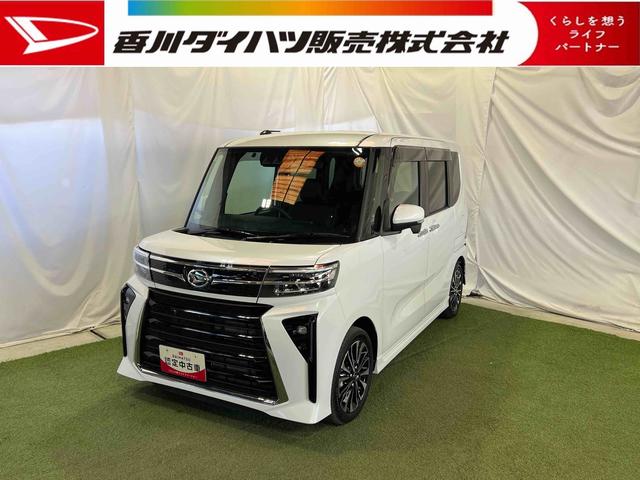 タントカスタムＲＳ純正ナビ　ドライブレコーダー　全方位モニター　ＥＴＣ　　ステアリングスイッチ　シートヒーター　キーフリーシステム　両側パワースライドドア　認定中古車　ＣＶＴ　６６０（香川県）の中古車