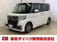 タントカスタムＸ　トップエディションＳＡＩＩスマートアシスト付き　ナビゲーションシステム付き　バックカメラ付き　両側スライド・片側電動　キーフリーシステム　ステアリングスイッチ　アイドリングストップ　オートライト　アルミホイール　オートエアコン