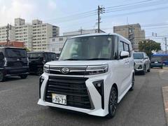 タントカスタムＲＳキーフリーキー　１オーナー車　ナビ付　禁煙　タ−ボ　ＡＢＳ　点検記録簿　アルミホイール　エアバック　スマートキープッシュスタート