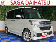 タントカスタムＸ　トップエディションＳＡ片側電動スライドドア・バックモニター・プッシュボタンスタート・ステアリングスイッチ・オートエアコン・キーフリーシステム・アルミホイール・パワーウィンドウ