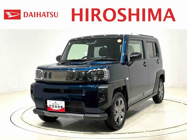 タフトＧ　ダーククロムベンチャー　バックカメラ付きスカイフィールトップ　クロムパック　メッキパック　シルバーアンダーガーニッシュ　インテリアアクセント　ＬＥＤオートライト＆フォグランプ　電動パーキングブレーキ　バックカメラ　アルミホイール（広島県）の中古車