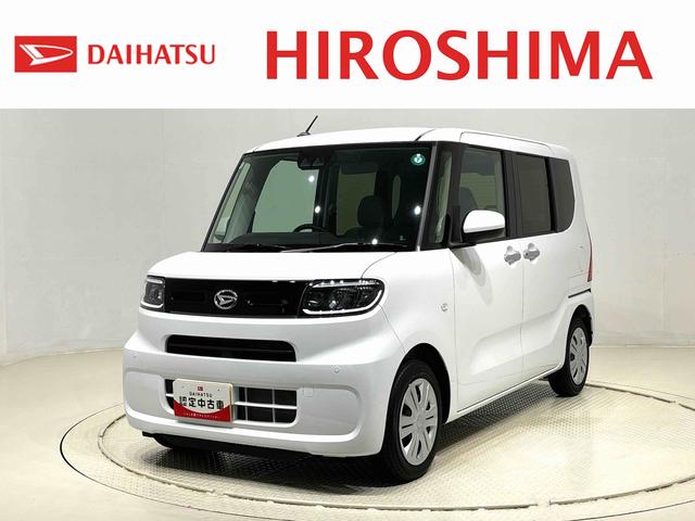 タントＸＬＥＤオートライト　パワースライドドアウェルカムオープン機能　電動パーキングブレーキ　運転席助手席シートヒーター　　フルホイールキャツプ　キーフリーシステム　　オート電動格納式ドアミラー（広島県）の中古車