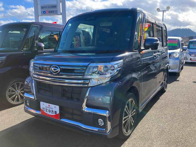 タントカスタムＲＳ　トップエディションＳＡIII　ターボ２ＷＤ　ＣＶＴ　６６０ｃｃ　ターボ　社外ナビ・バックモニター　衝突被害軽減ブレーキ　横滑り防止装置　ＡＢＳ　アイドリングストップ　プッシュボタンスタート　両側電動スライドドア　運転席シートヒーター（福島県）の中古車