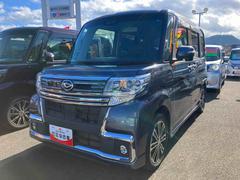 タントカスタムＲＳ　トップエディションＳＡＩＩＩ　ターボ２ＷＤ　ＣＶＴ　６６０ｃｃ　ターボ　社外ナビ・バックモニター　衝突被害軽減ブレーキ　横滑り防止装置　ＡＢＳ　アイドリングストップ　プッシュボタンスタート　両側電動スライドドア　運転席シートヒーター